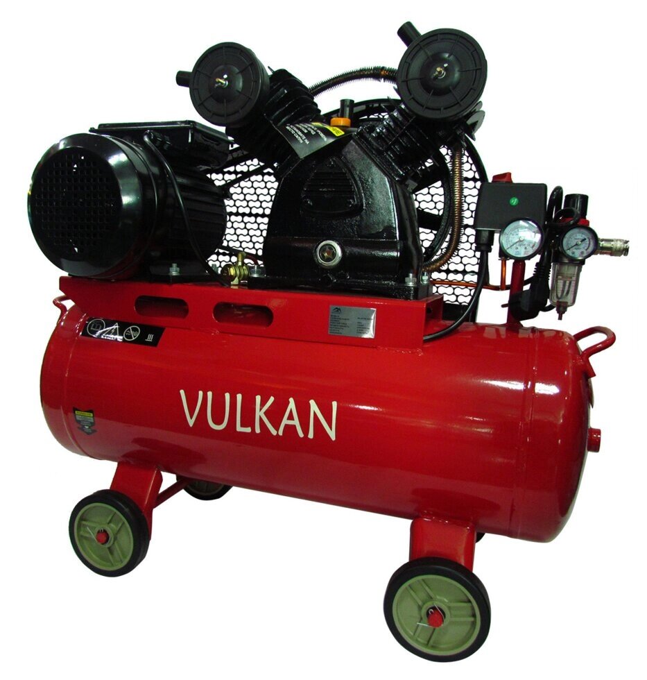 Компресор повітряний Vulkan IBL 2070E-220-50 ремінною 2.2 кВт від компанії Станмастер - фото 1