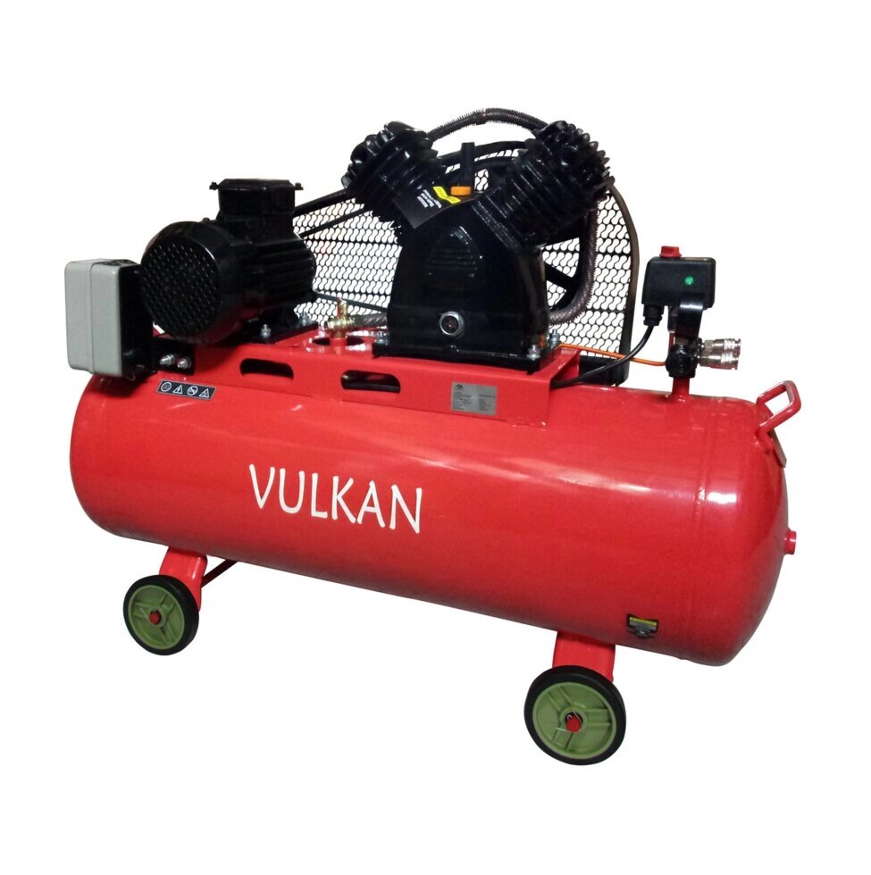 Компресор повітряний Vulkan IBL 2070E-380-100 ремінною 2.2 кВт від компанії Станмастер - фото 1