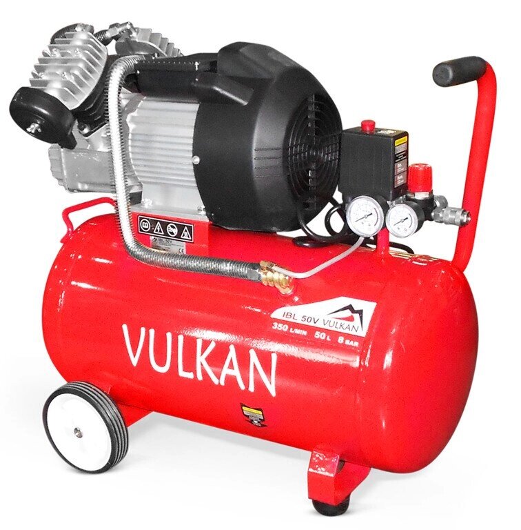 Компресор повітряний VULKAN IBL 50V прямоприводной 2,2 кВт 50 л від компанії Станмастер - фото 1