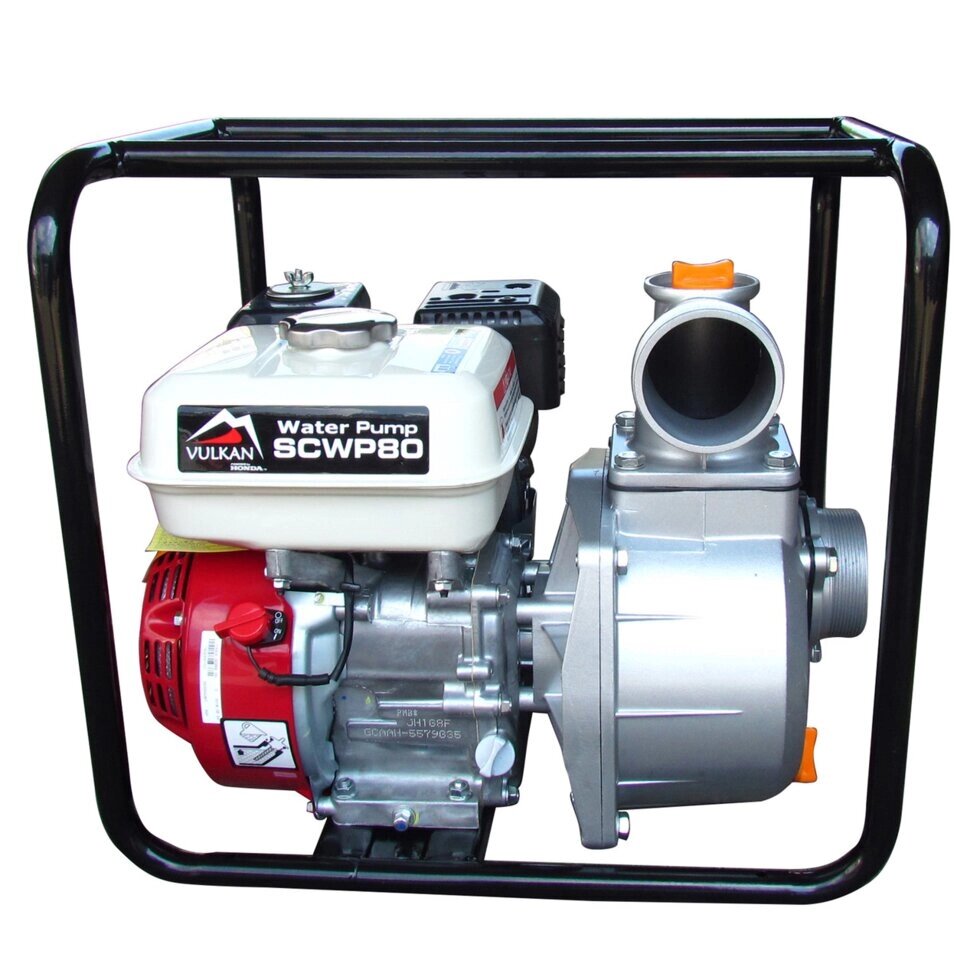 Мотопомпа бензинова Vulkan SCWP80H для чистої води з двигуном Honda GX 160 від компанії Станмастер - фото 1
