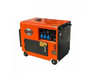 Генератор дизельний Kraft&Dele KD123 7 кВт (7,5KVA), однофазний 220 V, 50/60 Hz, об'єм 10 л
