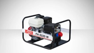 FOGO Генератор звар. FH8220W 3ф - 6,5 кВА/1ф-3,5 кВА, звар. стр-220А, двиг. Honda GX390, бак 6,2 л, руч. старт