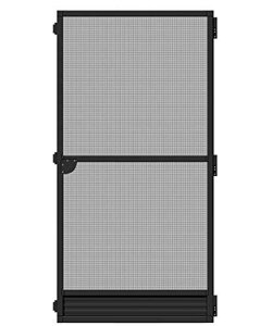 Протимоскітна сітка чорна з алюмінієвою рамою 100 x 210 см Schellenberg 70050