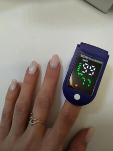 Пульсоксиметр на палець Pulse Oximeter, компактний НОВИЙ