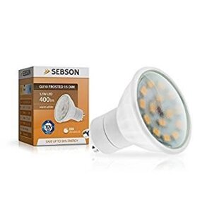 Світлодіодна лампа sebson gu 10 frosted 15 dim 5.5w 400 lm