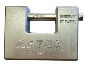 Замок навісний ПЕШКА ПЕ-84 хром (загартована сталь)