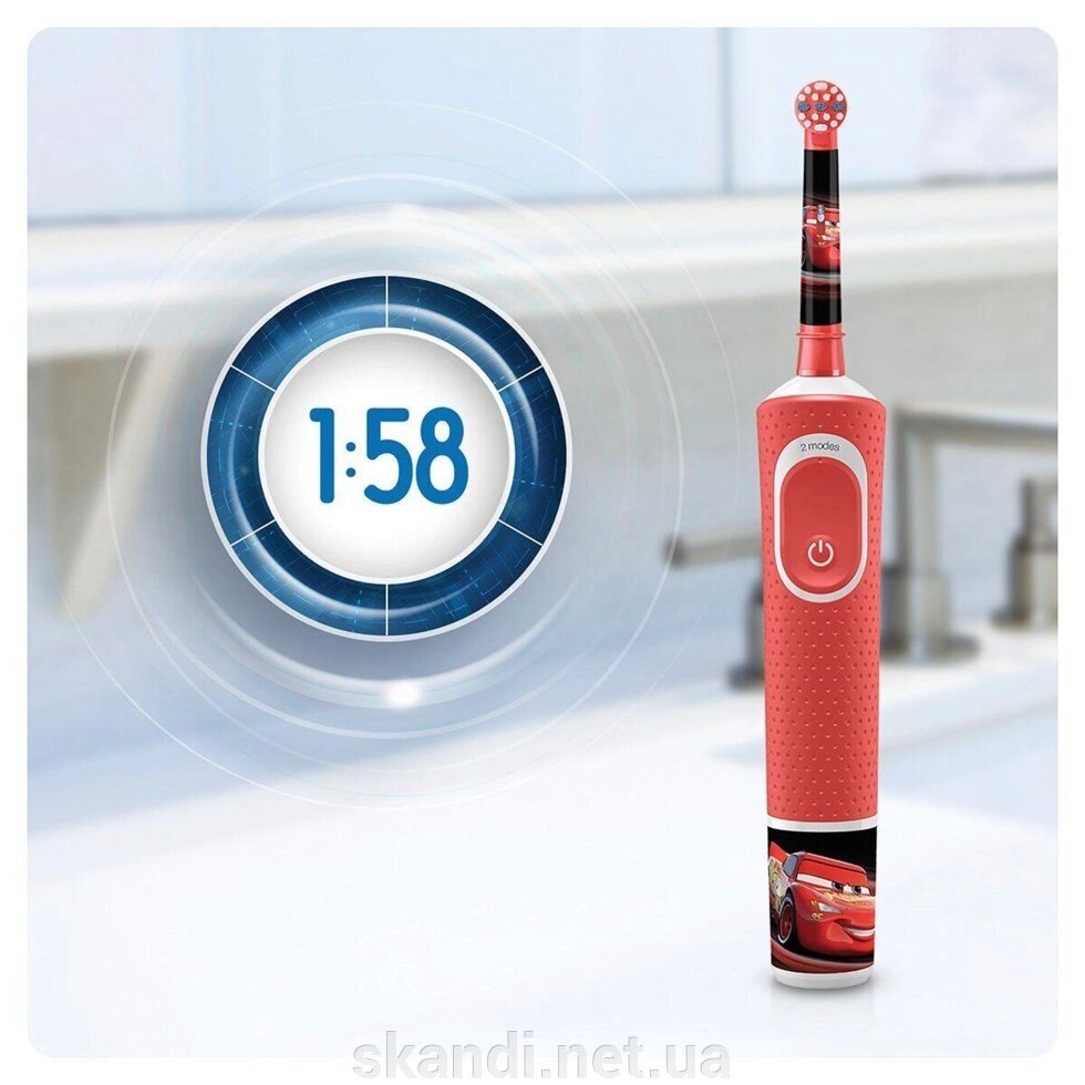 Електрична зубна щітка Braun Cars + дорожня упаковка від компанії Інтернет-магазин "Skandi" - фото 1