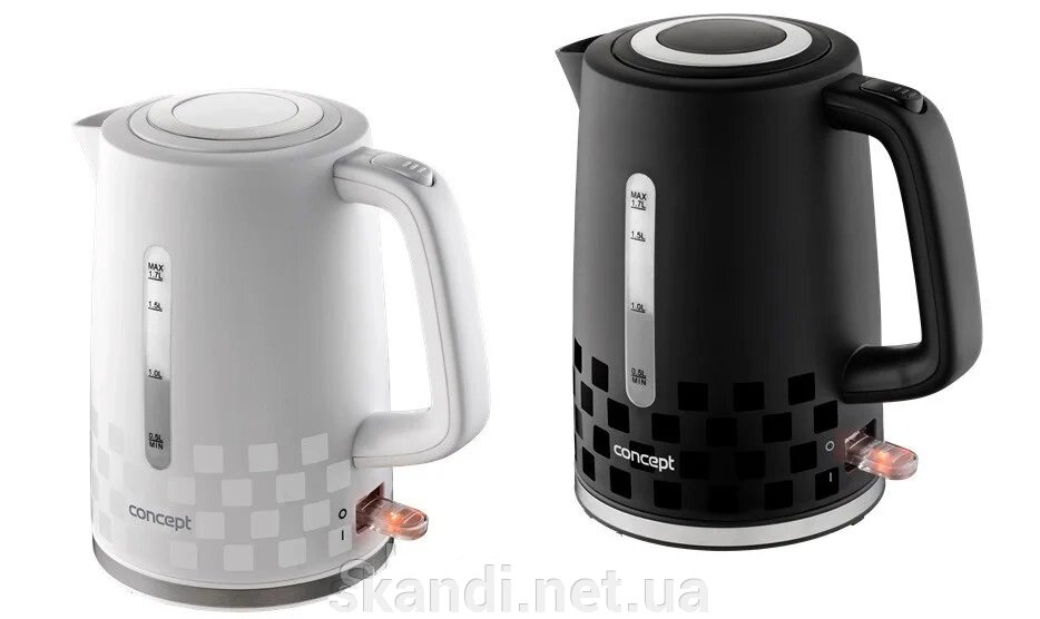 Електричний чайник Concept (Оригінал) Чехія на 1,7л в двох кольорах від компанії Інтернет-магазин "Skandi" - фото 1