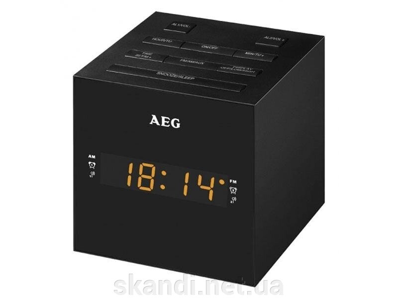 Радіогодинник кубик AEG (Німеччина)  чорні - огляд