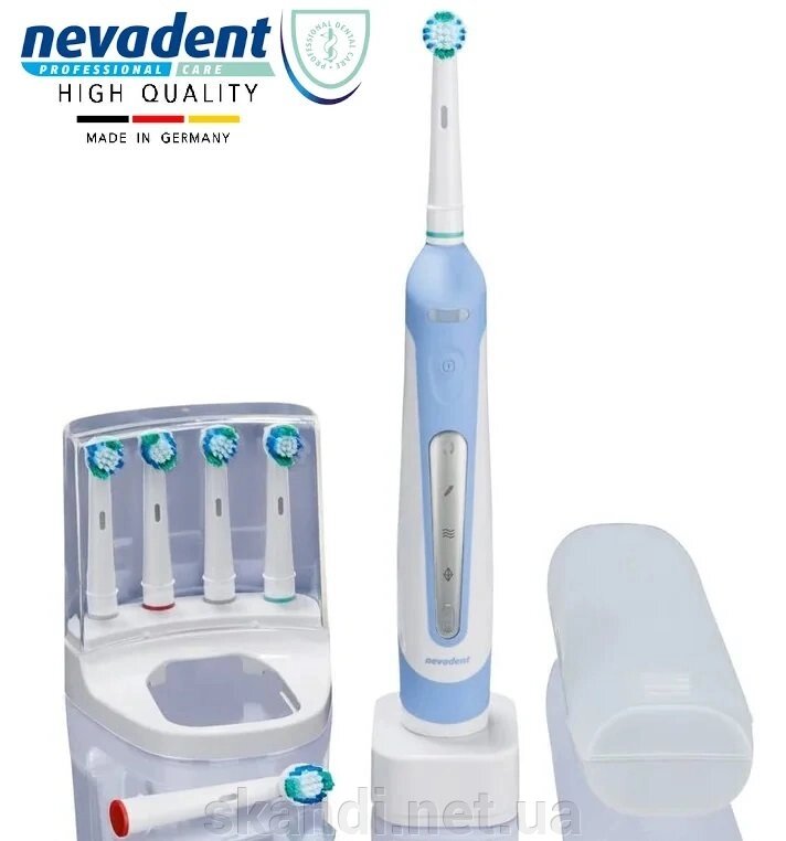 Якісна зубна електрична щітка NEVADENT (Оригінал) Німеччина з насадками від компанії Інтернет-магазин "Skandi" - фото 1