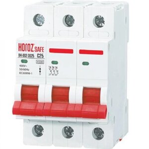 Автомат трьохполюсний 25A Safe Horoz Electric 114-002-3025-010