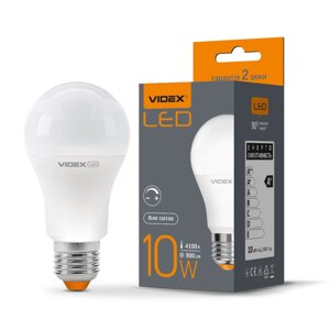 Диммируемая LED лампа A60 10W E27 з регулюванням яскравості VIDEX 4100K біла VL-A60eD-10274