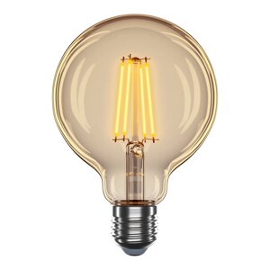 Філаментна світлодіодна лампа VELMAX V-Filament-Amber-G95 4W E27 2200K 400Lm