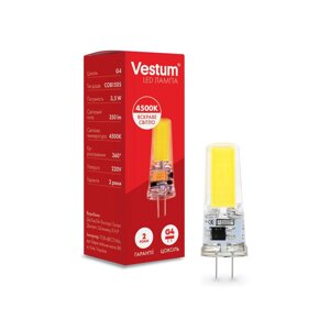 Капсульна світлодіодна LED лампа G4 3,5W 4500K 220V Vestum