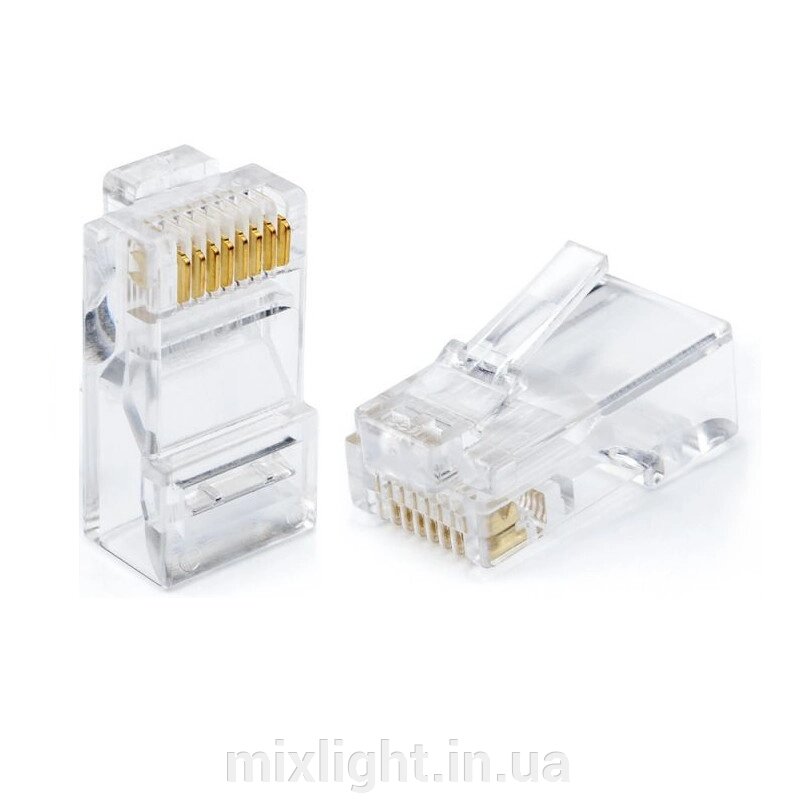 Конектор мережевий 8p8c (RJ-45) cat5e UTP від компанії Mixlight - фото 1