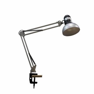 Лампа настільна на струбцині срібло LOGA L-621