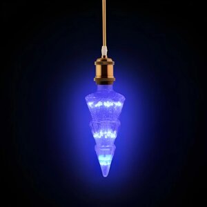 Лампа світлодіодна синя 2W E27 декоративна Horoz Electric PINE