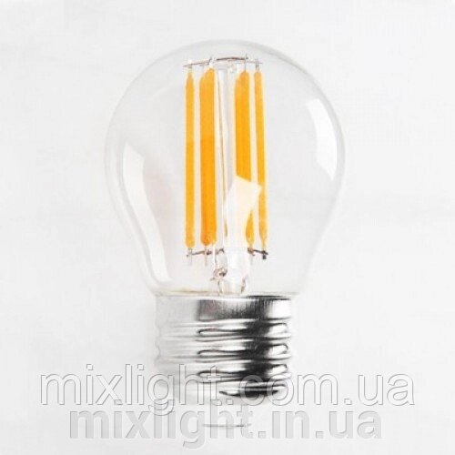 Лампа світлодіодна 6W 4200К E27 Horoz Electric "FILAMENT MINI GLOBE-6"кулька 001-063-0006-030 від компанії Mixlight - фото 1