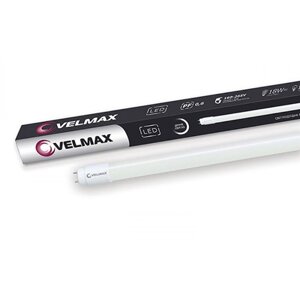 LED лампа 18W трубчата Velmax V-T8 1200мм G13 6200K 1800Lm кут 320 °