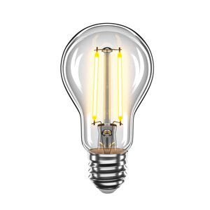 LED лампа 2W філаментна velmax V-filament-A60 E27 2500K 200lm