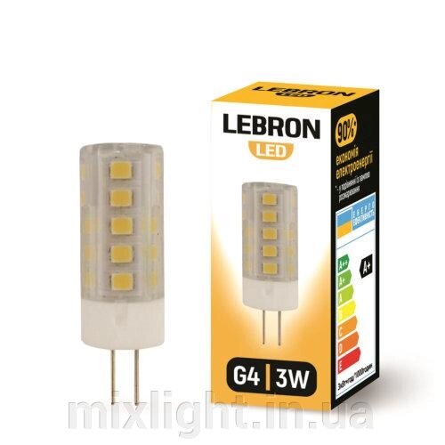 LED-лампа 3W капсульна Lebron L-G4 G4 4500 K 280Lm кут 360° від компанії Mixlight - фото 1