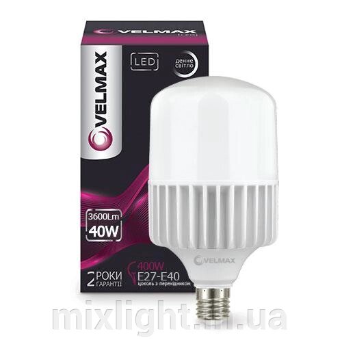 LED лампа 70W VELMAX V-A135 цоколь Е27-E40, 6500K, 6300Lm - потужна світлодіодна лампа від компанії Mixlight - фото 1