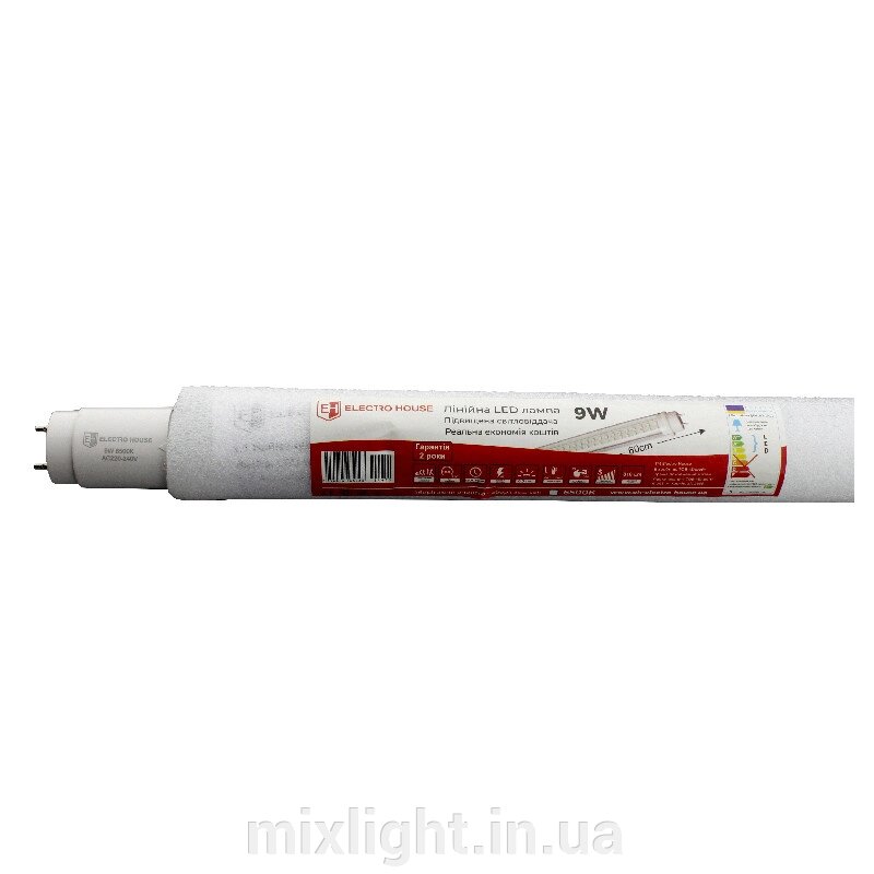 LED лампа T8 60 см 6500К / 9 Вт / 810 Лм /210° від компанії Mixlight - фото 1