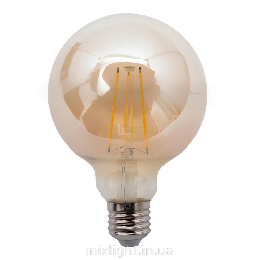 LED лампочка куля G95 12W E27 філамент золото 4200K Filament gold SiriusStar 5800 від компанії Mixlight - фото 1