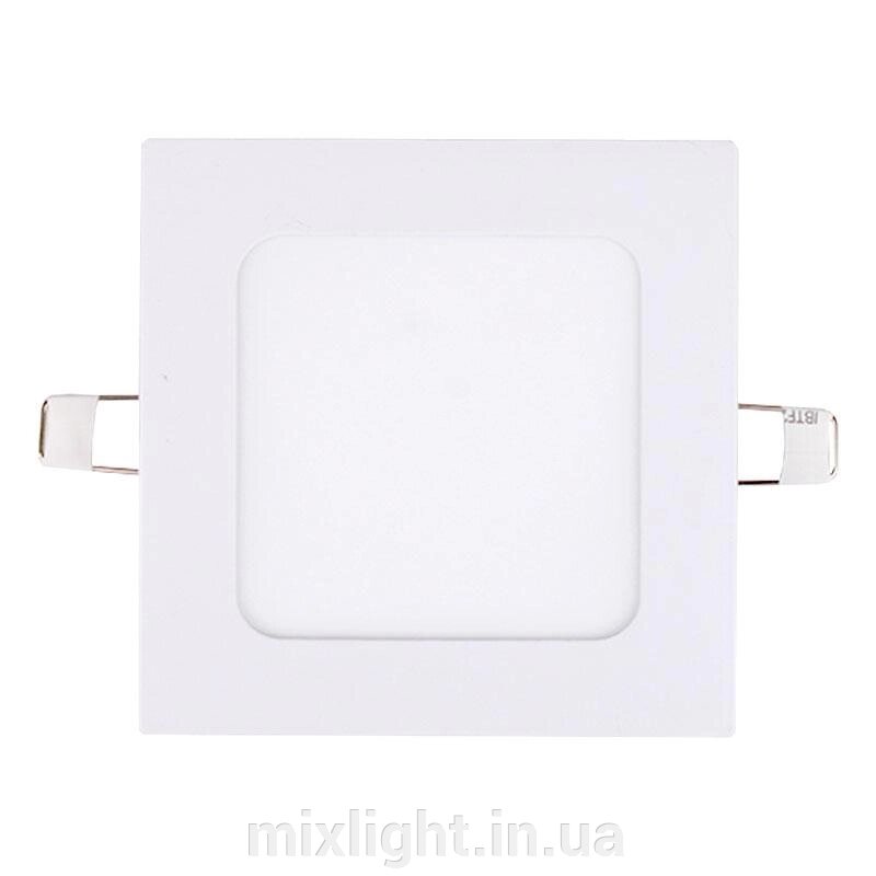 LED-панель Квадратна 4100К 120х120 мм раб. 80х80мм 6 Вт 540 Лм від компанії Mixlight - фото 1