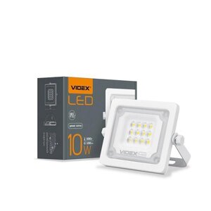 LED прожектор 10W 5000K VIDEX F2e вуличний білий VL-F2e-105W