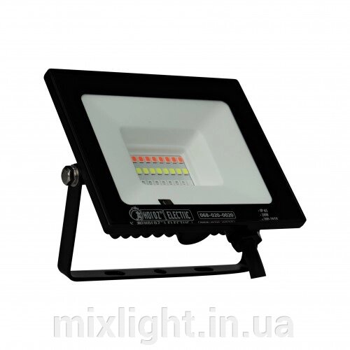 LED прожектор RGB 20W з пультом дистанційного керування IP65 Remix-20 Horoz Electric від компанії Mixlight - фото 1