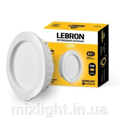 LED світильник Lebron L-DR-1841, 18W, 1440Lm, 4100K, вбудований від компанії Mixlight - фото 1