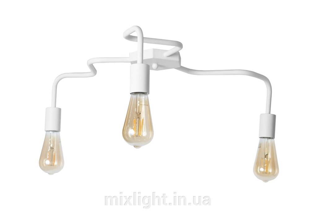 Люстра лофт MSK Electric Laminari стельова на три лампи NL 17503-3 WH від компанії Mixlight - фото 1