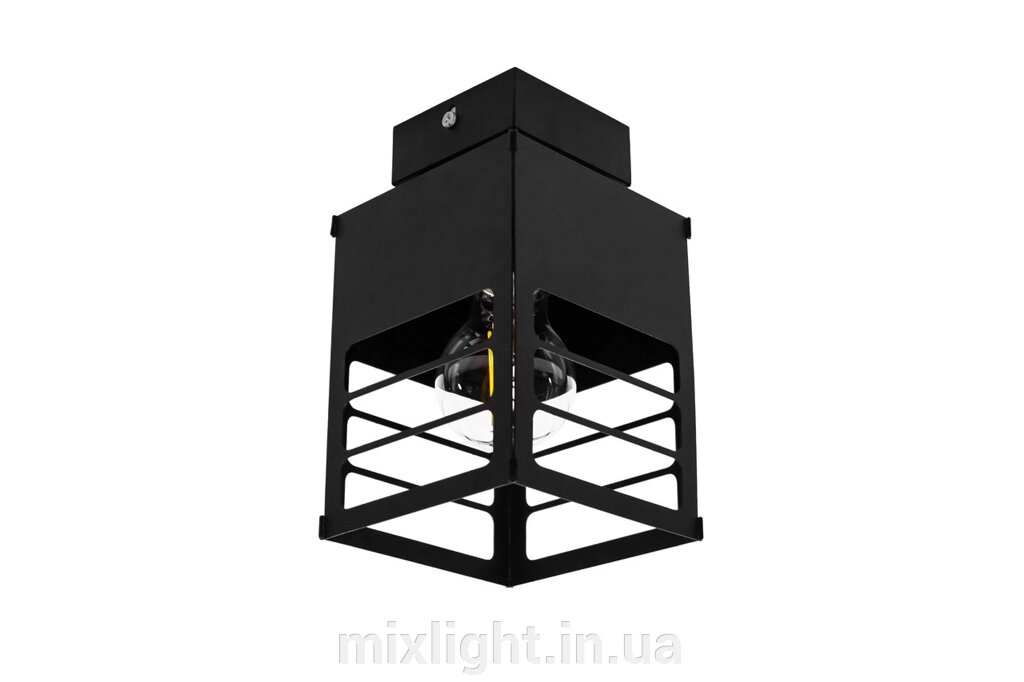 Люстра лофт MSK Electric Urban на один плафон чорна NL 2310 BK від компанії Mixlight - фото 1