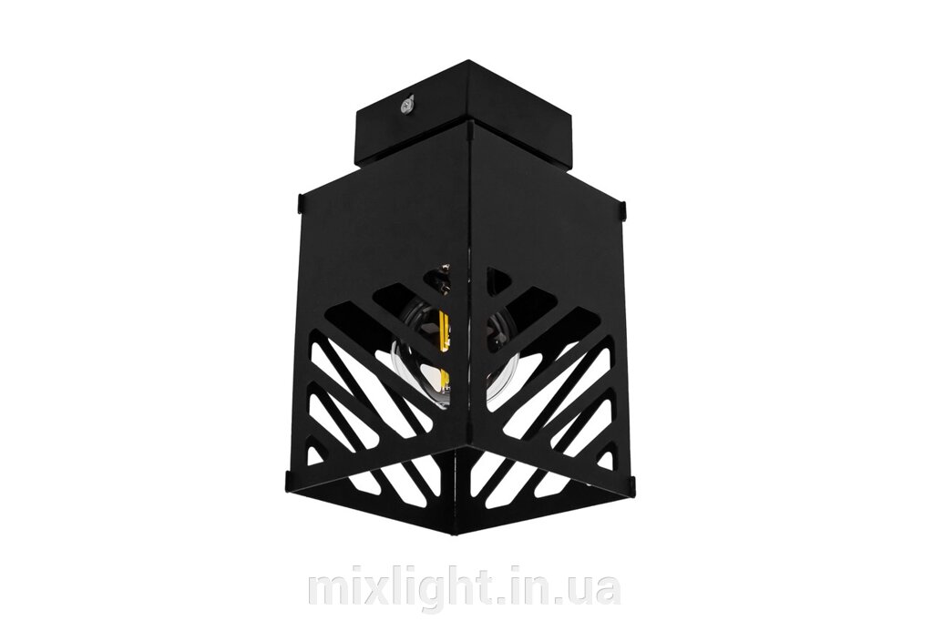 Люстра лофт MSK Electric Urban на один плафон чорна NL 2410 BK від компанії Mixlight - фото 1