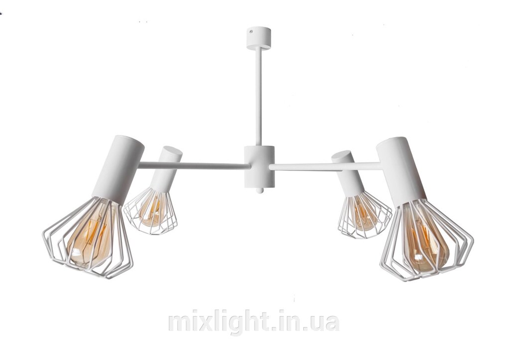 Люстра MSK Electric Diadem на чотири плафони NL 22152-4 WH від компанії Mixlight - фото 1