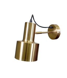 Настінне бра з металевим плафоном бронзового кольору на одну лампочку Levistella 910RY627