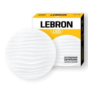 LED світильник Lebron L-CL-WAVE, 24W, 4100K, 1680Lm, d. 340mm