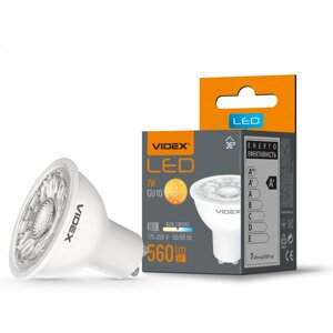 Світлодіодна точкова LED лампа MR16eL 7W GU10 4100K VIDEX