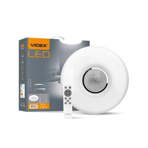 Смарт LED світильник 72W круглий з пультом VIDEX RING 2800-6200K білий VL-CLS1859-72