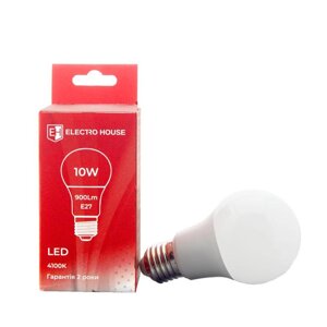 LED лампа груша E27 10 Вт