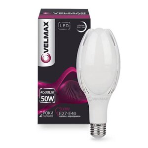 LED лампа 50W VELMAX V-M108 Е27-E40 6500K 4500Lm