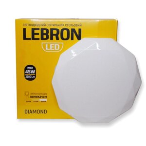 SMART-світильник 45W настінно-стельовий Lebron L-CL-Diamond