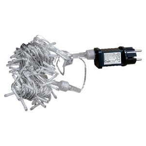 LED Garland Street Velmax V-SSL, лінійний 10м (до 80 м.), 100LED, 7500K, прозорий кабель, IP65