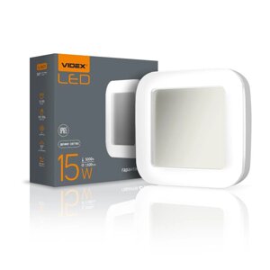 Світильник LED 15W IP65 ЖКГ квадратний VIDEX 5000K білий VL-BHFS-155