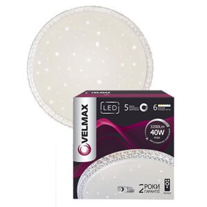 LED світильник 40W з пультом VELMAX V-CL-Crystal smart 3000K-6500K 3200Lm