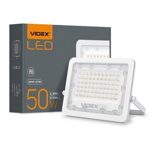 Прожектор LED 50W VIDEX 5000K білий VL-F2e-505W