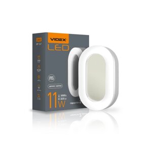 Світильник LED 11W ЖКГ IP65 VIDEX 5000K овальний білий VL-BHFO-115