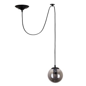 Підвісний світильник павук із чорним плафоном Куля під лампу Е27 Levistella 756PR1501F-1 BK+BK