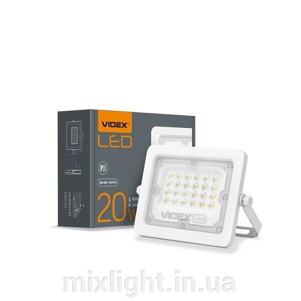 Прожектор LED 20W 5000K VIDEX вуличний білий VL-F2e-205W від компанії Mixlight - фото 1